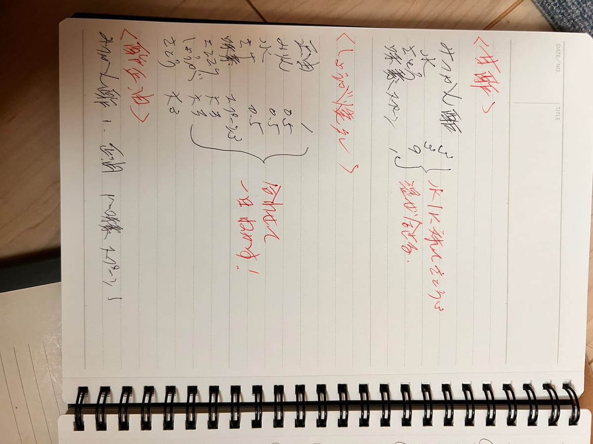 タコめし 鯛めし のオリジナルメモ